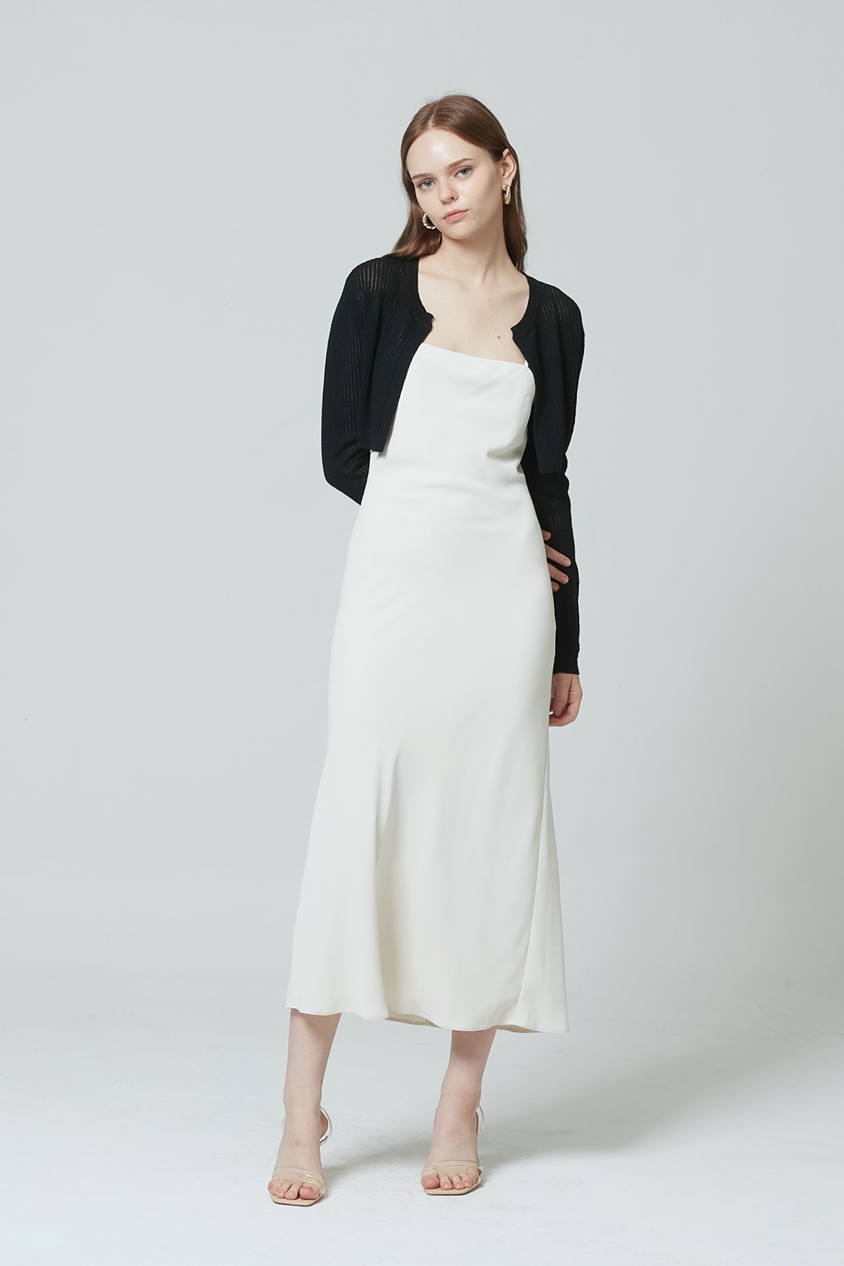 White on sale midi cardigan