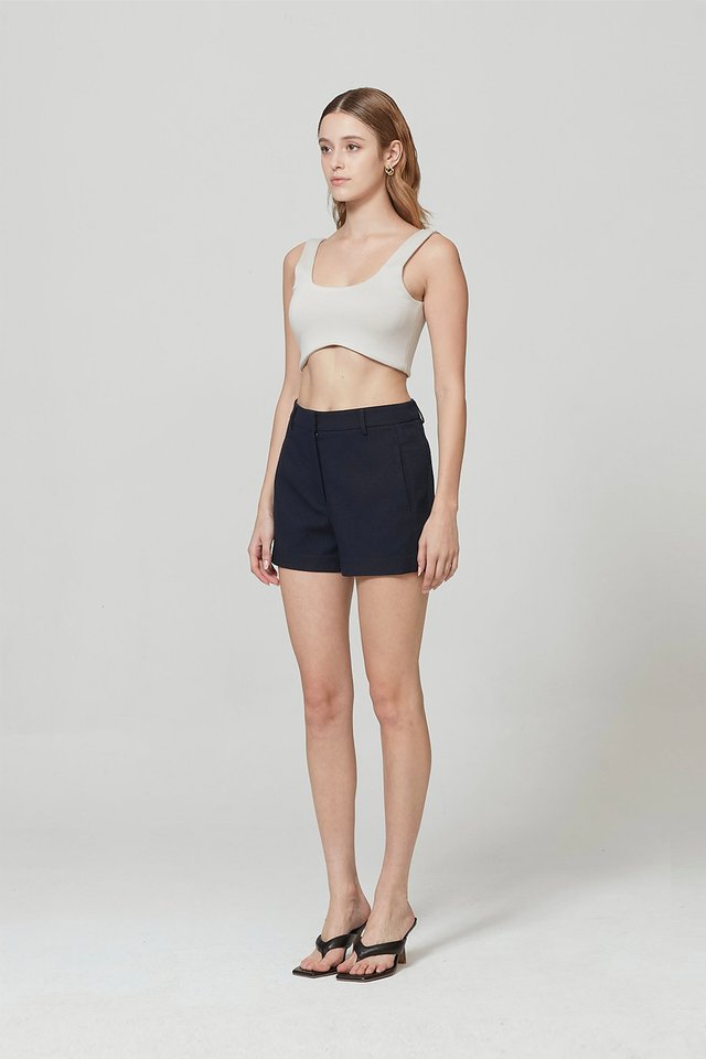TEXTURED TAILORED SHORTS