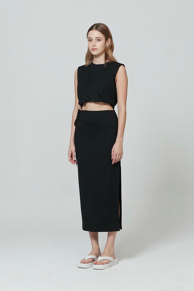 SIDE RUCHED SKIRT