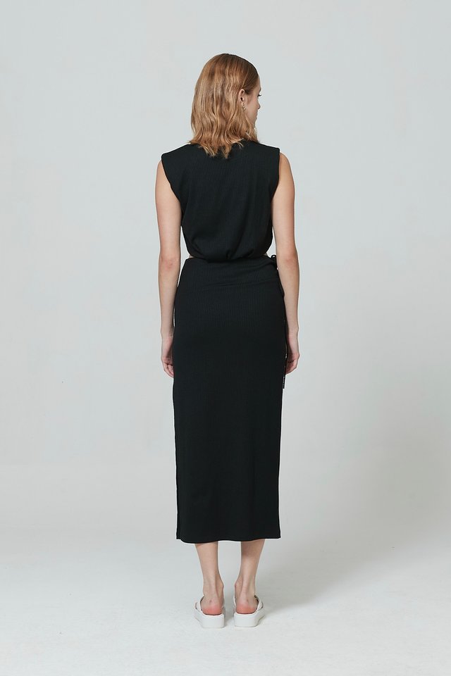 [PERFECT PAIRING] BUBBLE TOP & SKIRT SET 