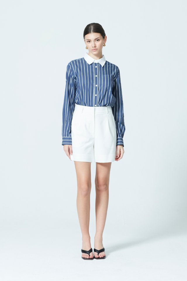 CONTRAST COLLAR SHIRT