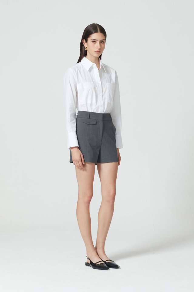 LENO WEAVES STRIPE SHIRT