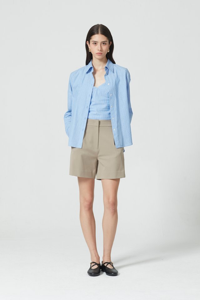 [PERFECT PAIRING] CAMISOLE SHIRT SET