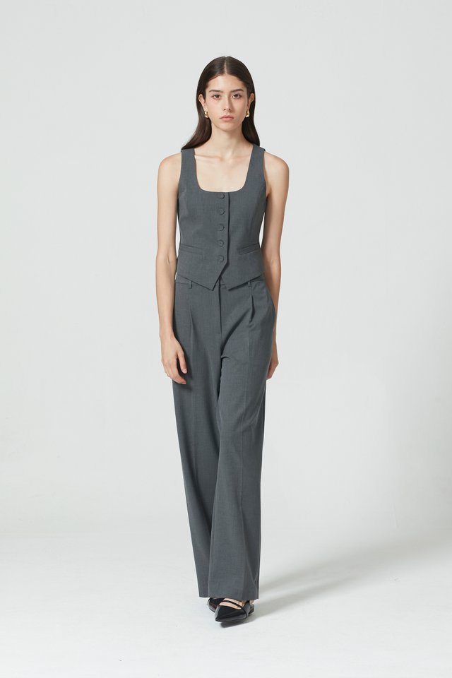 [PERFECT PAIRING] TAILORED VEST & PANTS SET