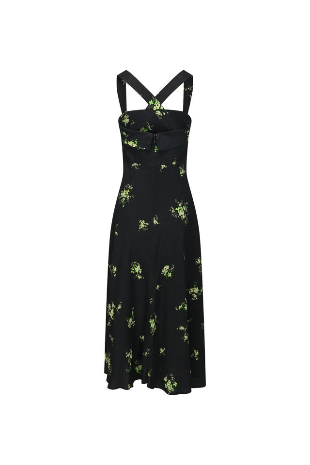 DISTY FLORAL MIDI DRESS