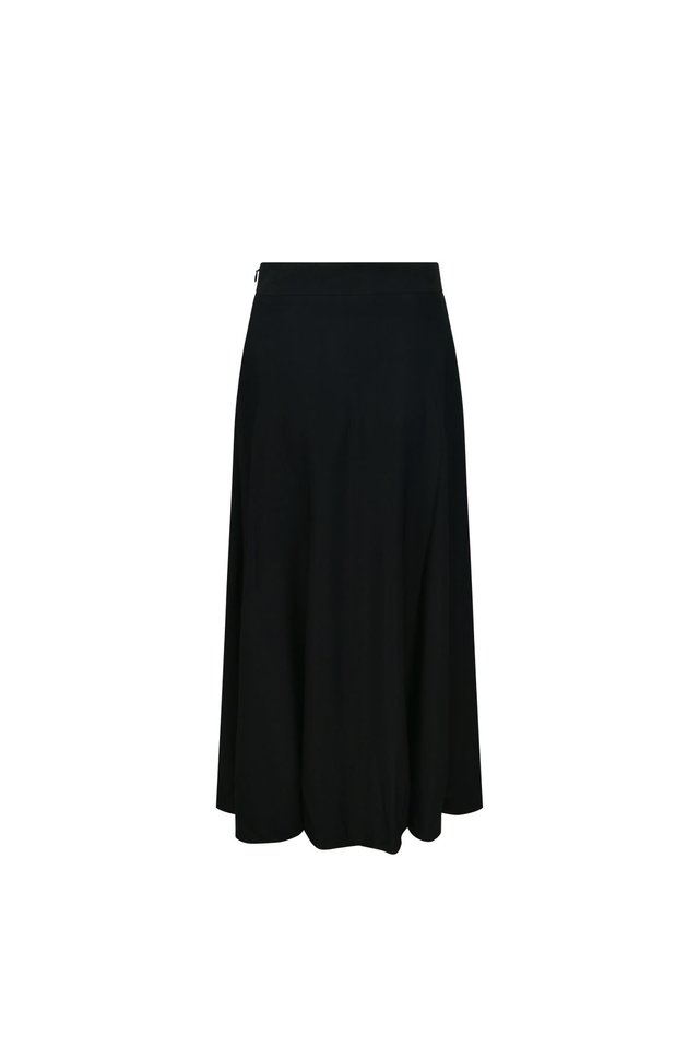 BUBBLE HEM MIDI SKIRT