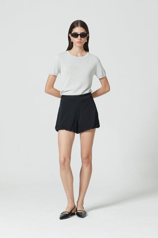 BUBBLE HEM SHORTS 