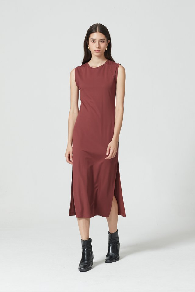 JERSEY SLEEVELESS DRESS