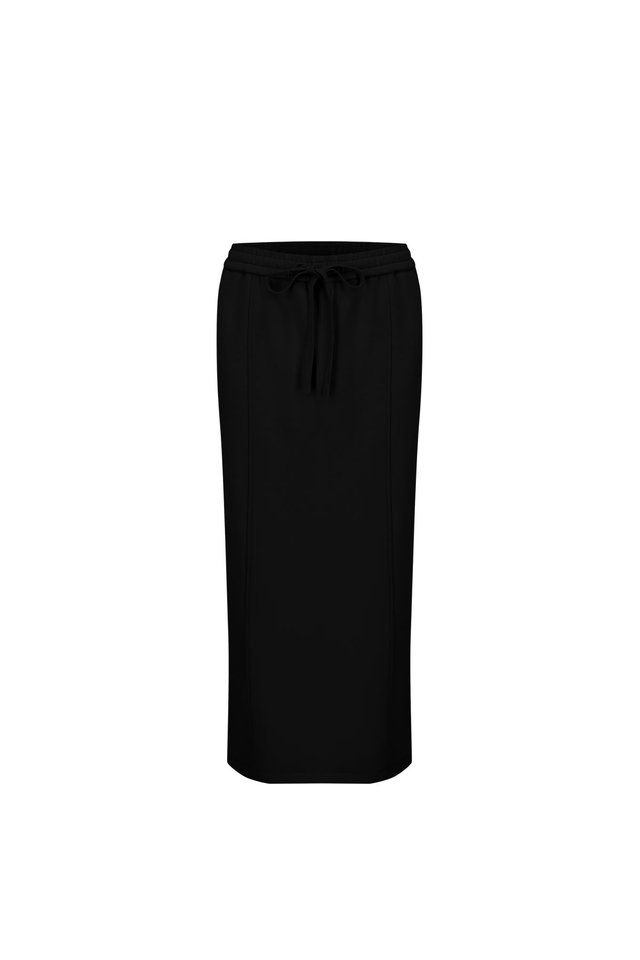 SWEAT PANEL MIDI SKIRT