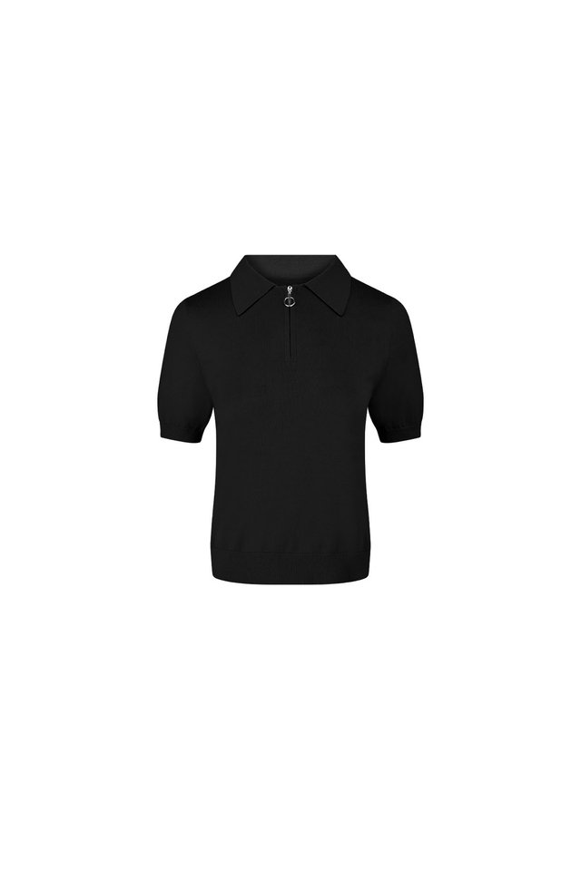 SHORT SLEEVE KNIT POLO SHIRT