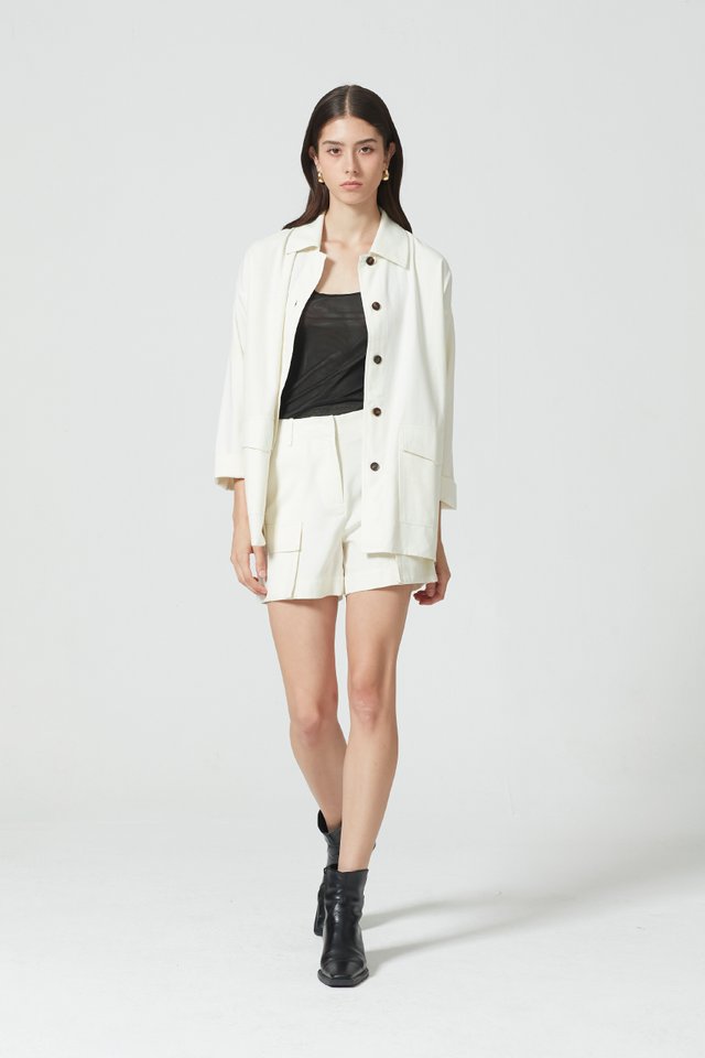 [PERFECT PAIRING] OVERSIZED JACKET & SHORTS SET