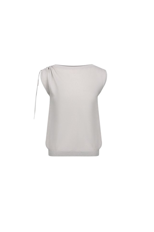 ASYMMETRIC LINEN BLEND TOP