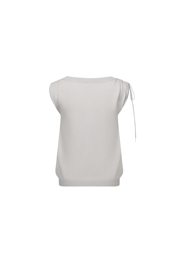 ASYMMETRIC LINEN BLEND TOP