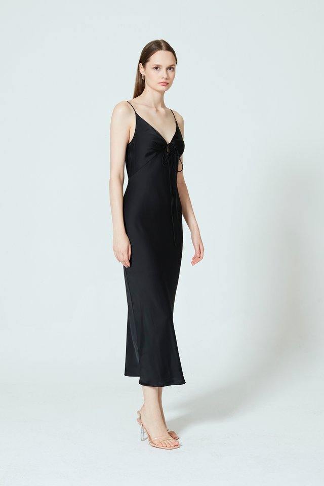 BIAS MIDI SLIP DRESS