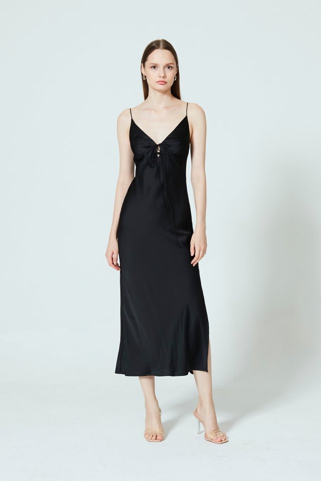 BIAS MIDI SLIP DRESS