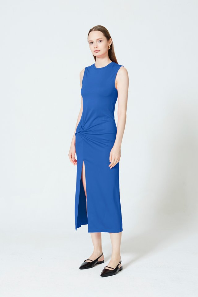 JERSEY DRESS WITH SLIT