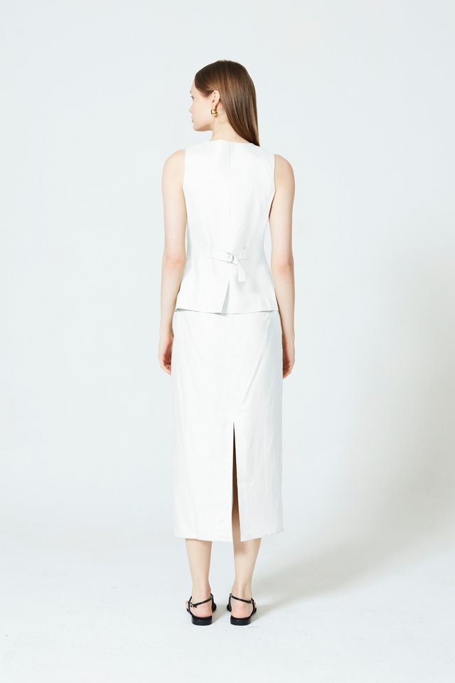 STRAIGHT MIDI SKIRT