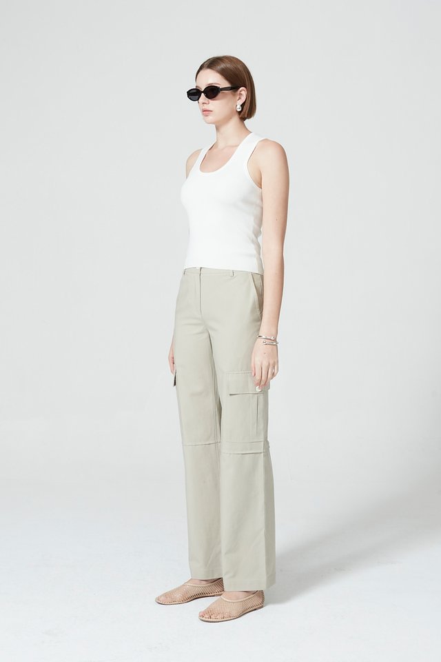 WIDE LEG CARGO PANTS