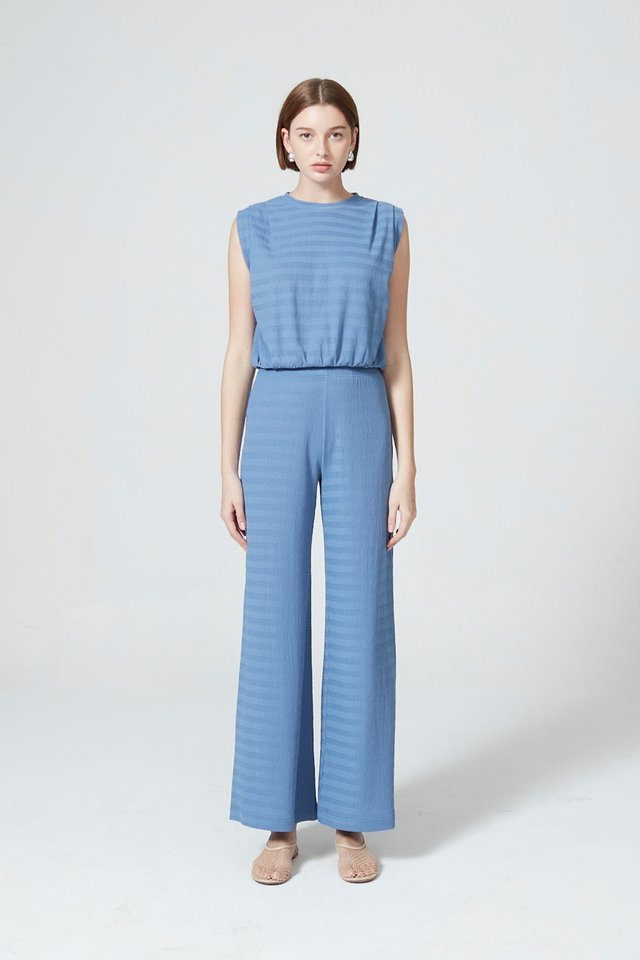 [PERFECT PAIRING] CRINKLE EFFECT PANTS SET