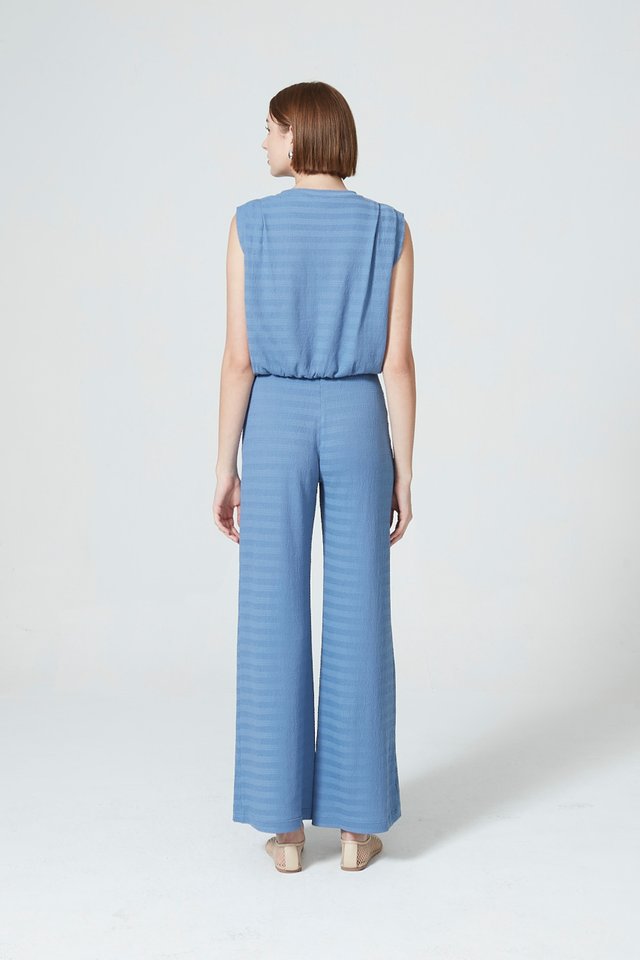 [PERFECT PAIRING] CRINKLE EFFECT PANTS SET