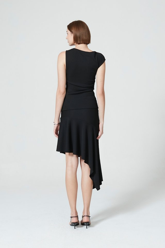 [PERFECT PAIRING] RIBBED TOP & SKIRT SET