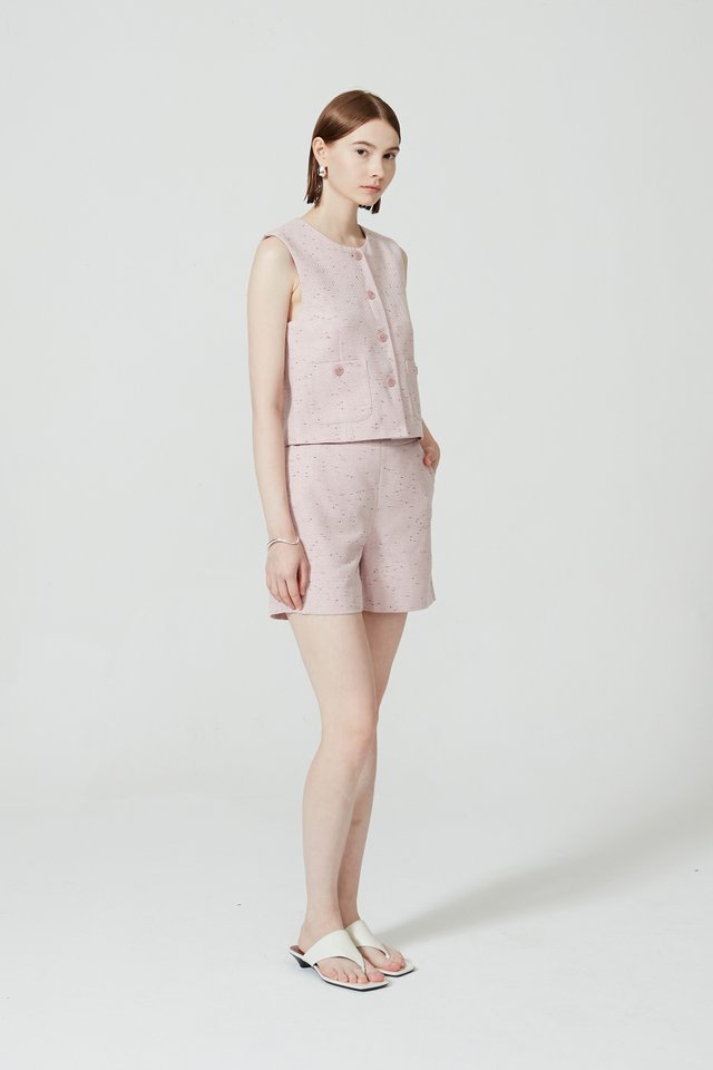 TWEED VEST TOP