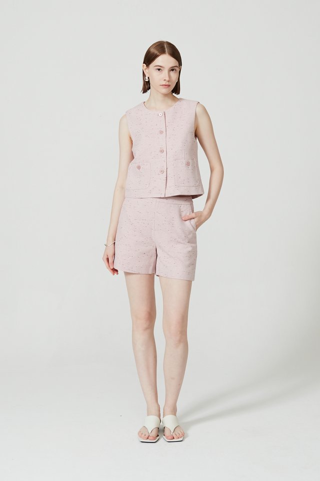 TWEED VEST TOP