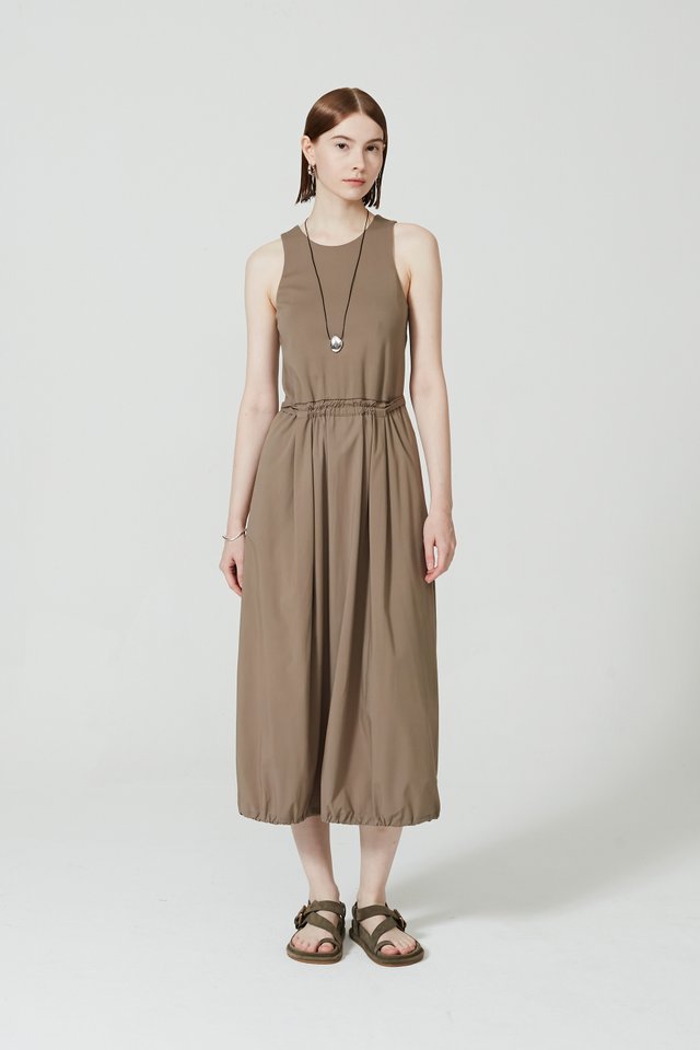 TIE-DETAIL TANK DRESS