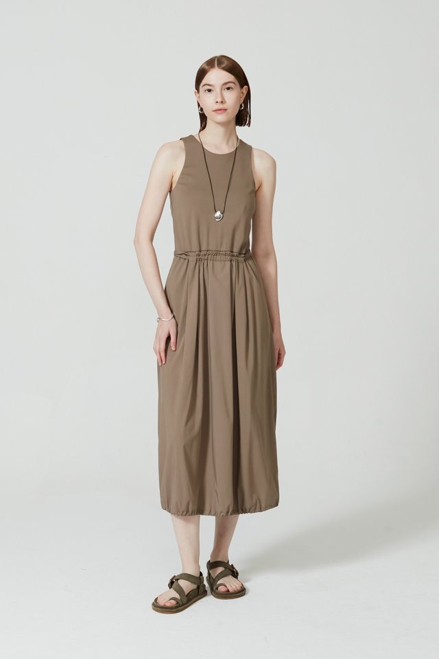TIE-DETAIL TANK DRESS