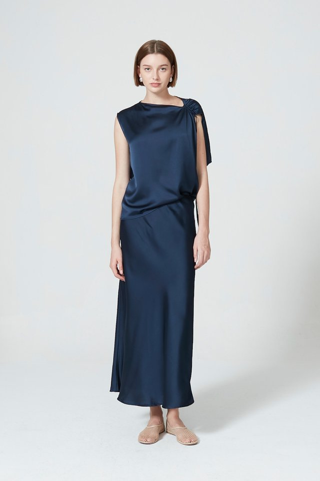 BIAS SATIN SKIRT