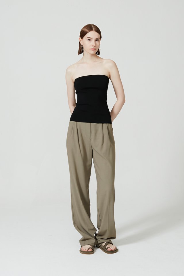 KNITTED TUBE TOP