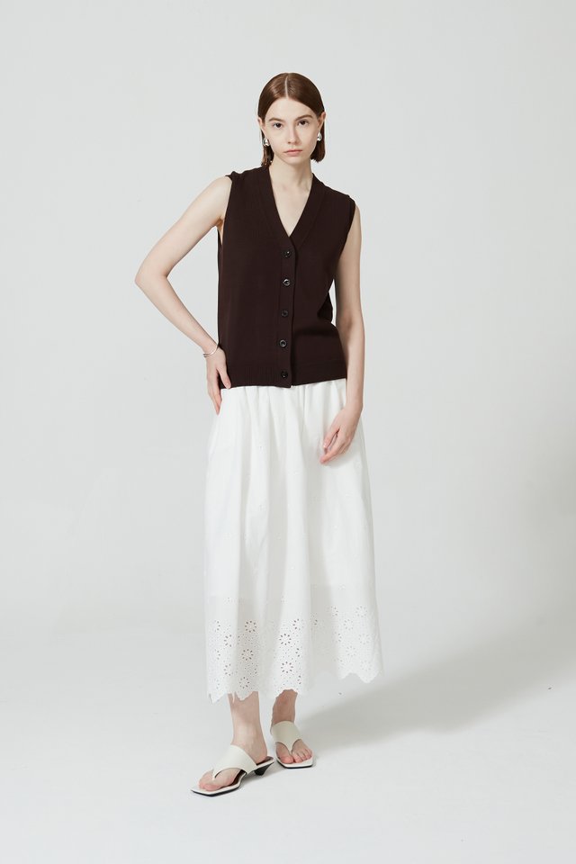 OVERSIZE BUTTON DOWN VEST