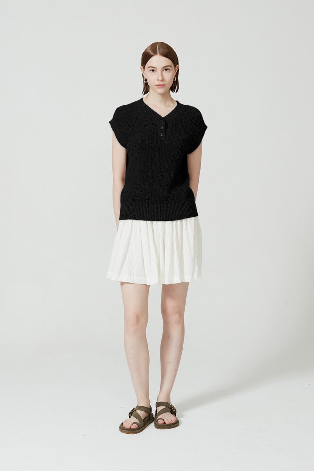 OVERSIZE TEXTURED KNIT TOP