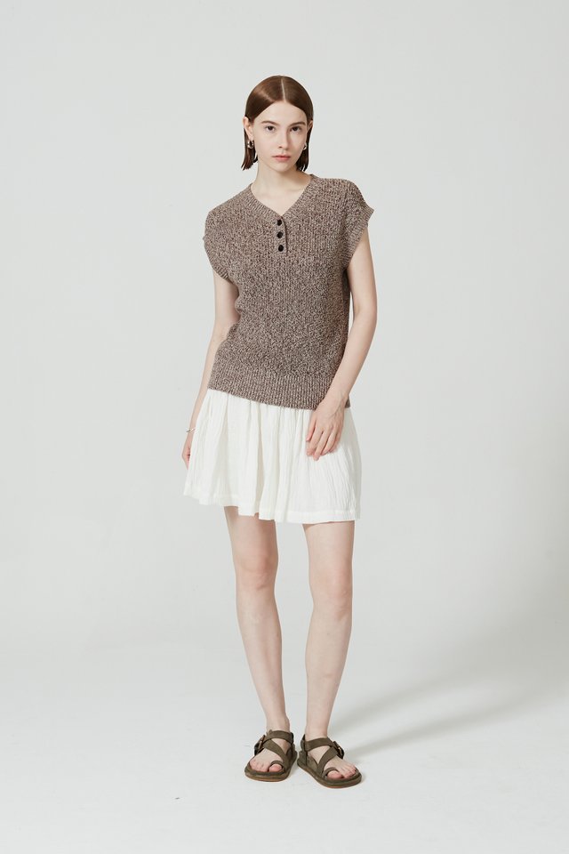 OVERSIZE TEXTURED KNIT TOP