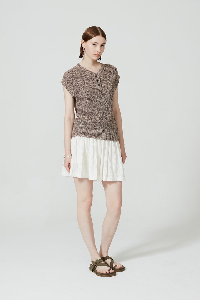 OVERSIZE TEXTURED KNIT TOP