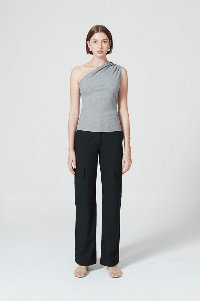 LUREX ONE SHOULDER TOP