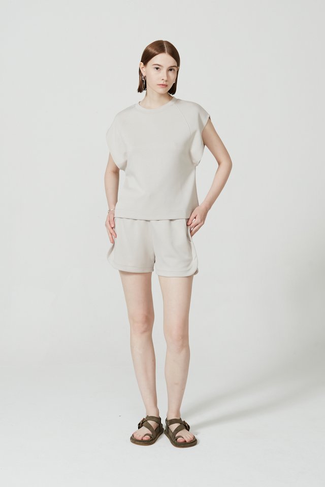 CURVED HEM SHORTS