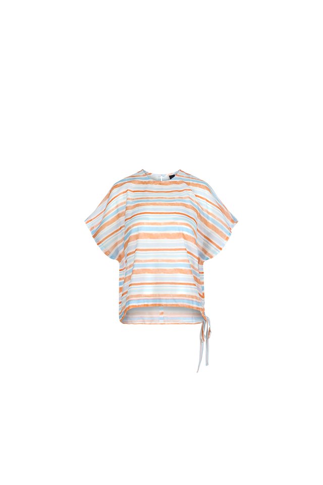 BOXY STRIPED TOP WITH INNER TOP