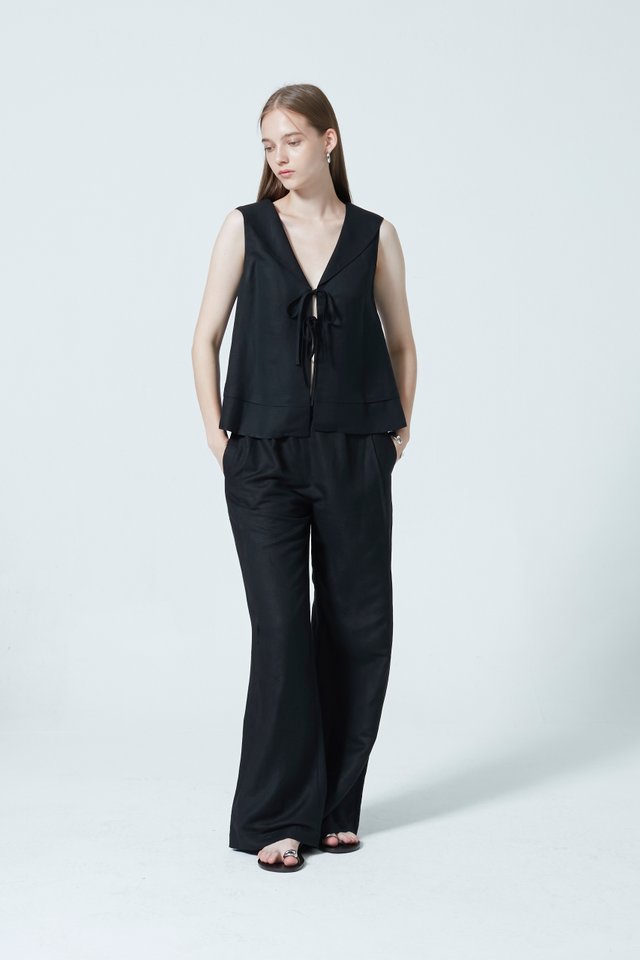 [PERFECT PAIRING] LINEN VEST & PANTS SET