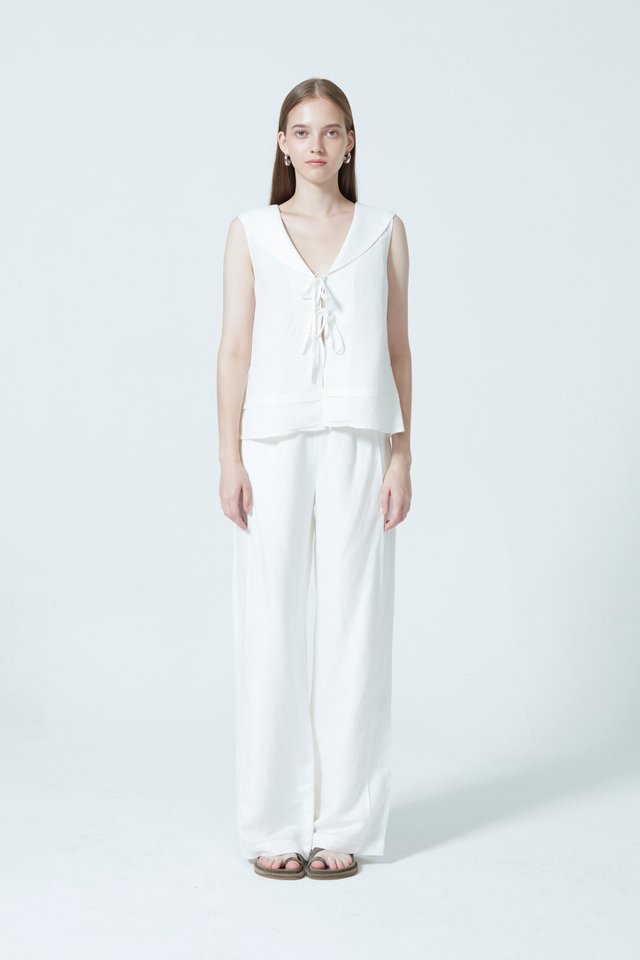 [PERFECT PAIRING] LINEN VEST & PANTS SET