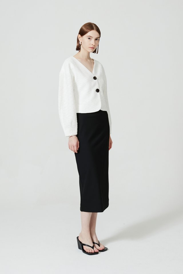 CROPPED TEXTURED JACKET
