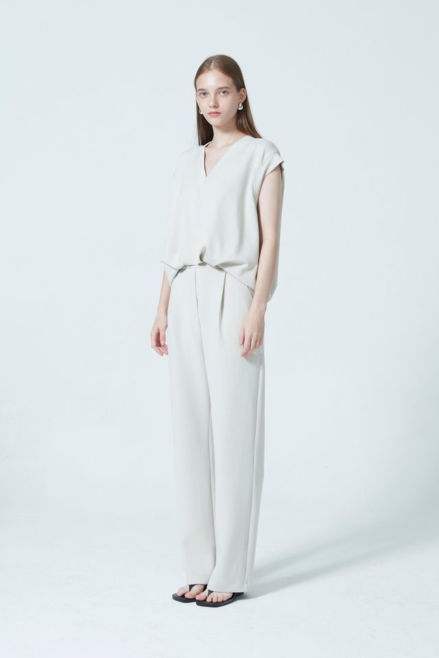BALLOON HEM SWEAT TOP