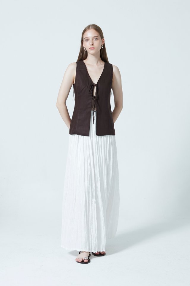 TIE FRONT VEST TOP