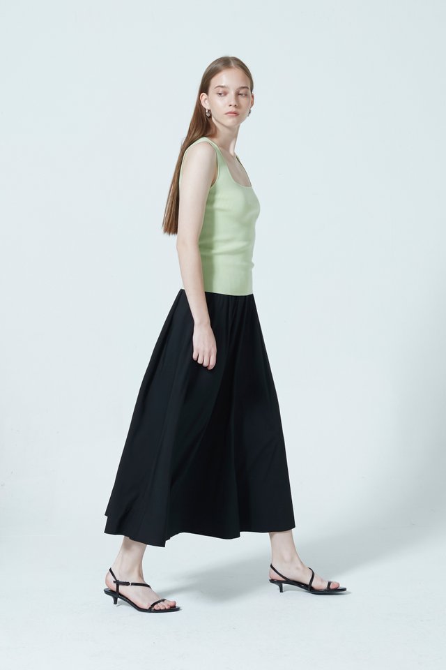 ELASTICATED FLARE SKIRT