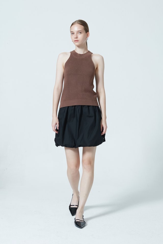 BUBBLE HEM SKIRT
