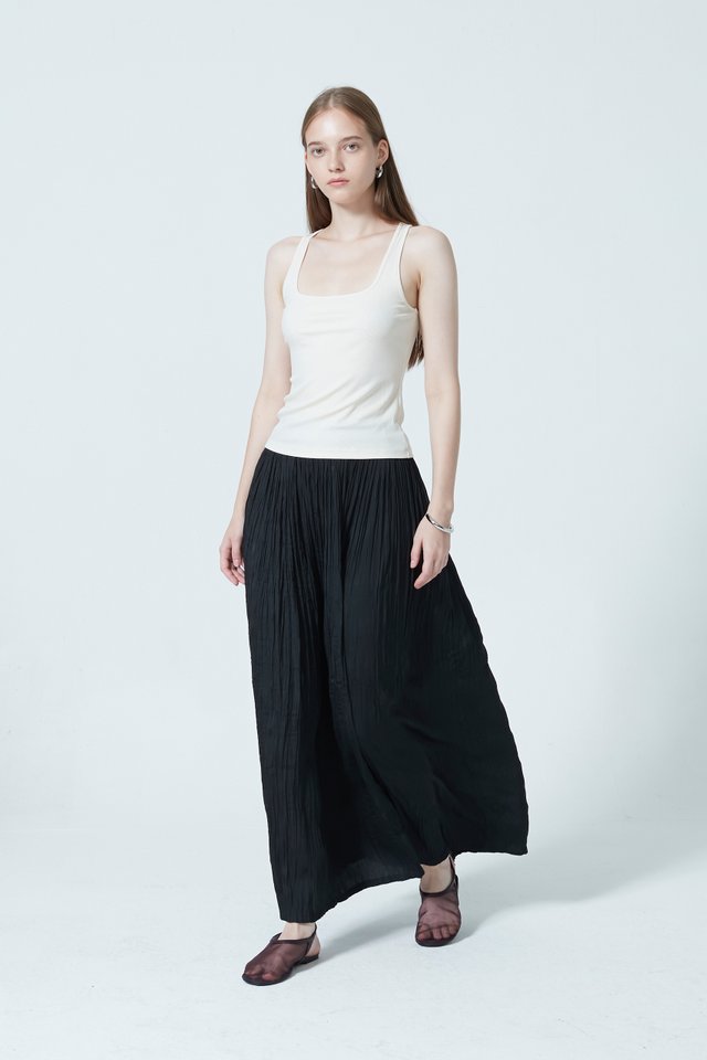 CRINKLE MAXI SKIRT