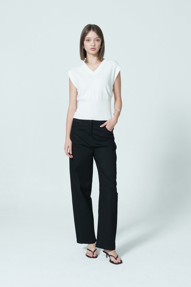 ELASTICATED BACK BARREL PANTS