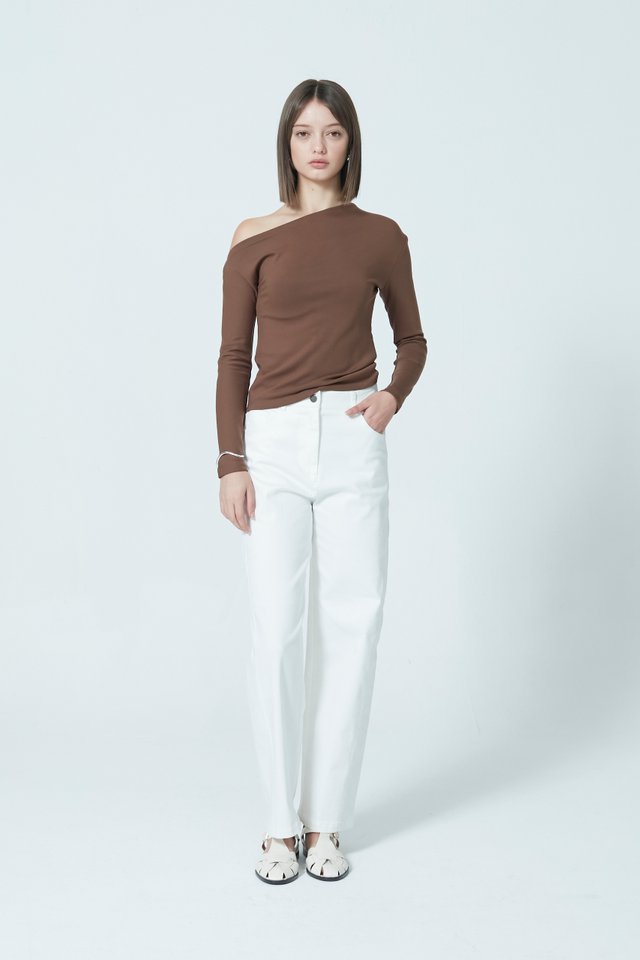 ELASTICATED BACK BARREL PANTS
