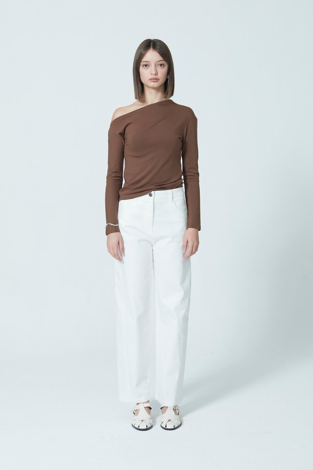 OFF SHOULDER LONG SLEEVE TOP