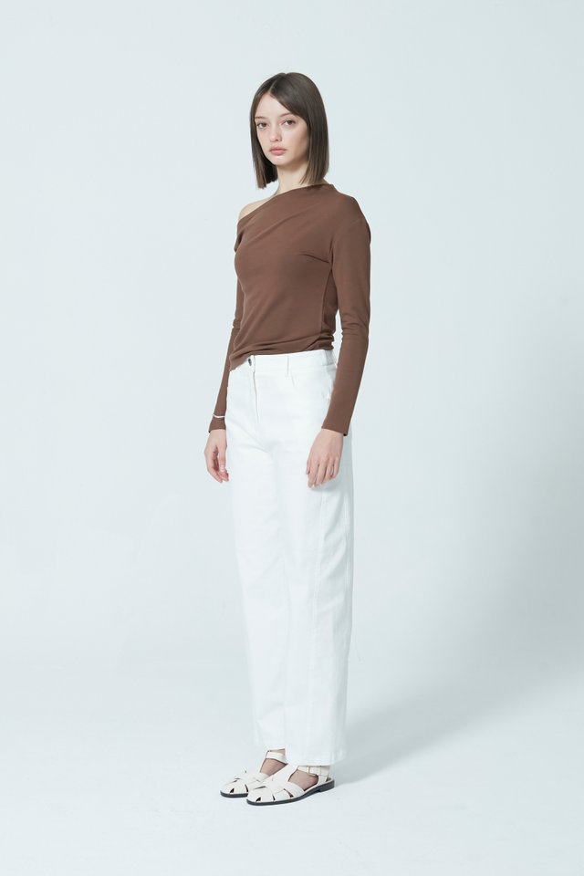 OFF SHOULDER LONG SLEEVE TOP